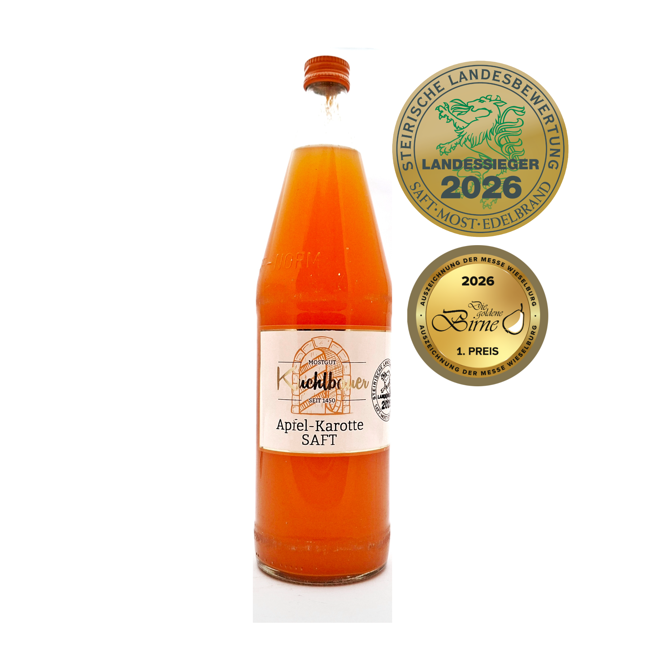 Apfel- Karottesaft ©Kuchlbauer Landessieger